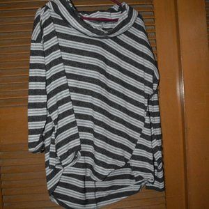 Maurices 24/7 Striped Turtleneck Sweater